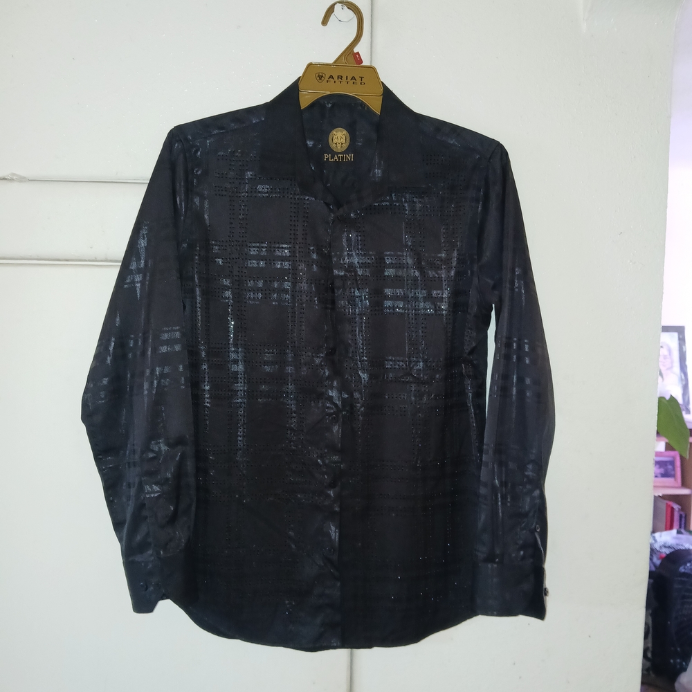 Black Long Sleeve Shirt by Platini